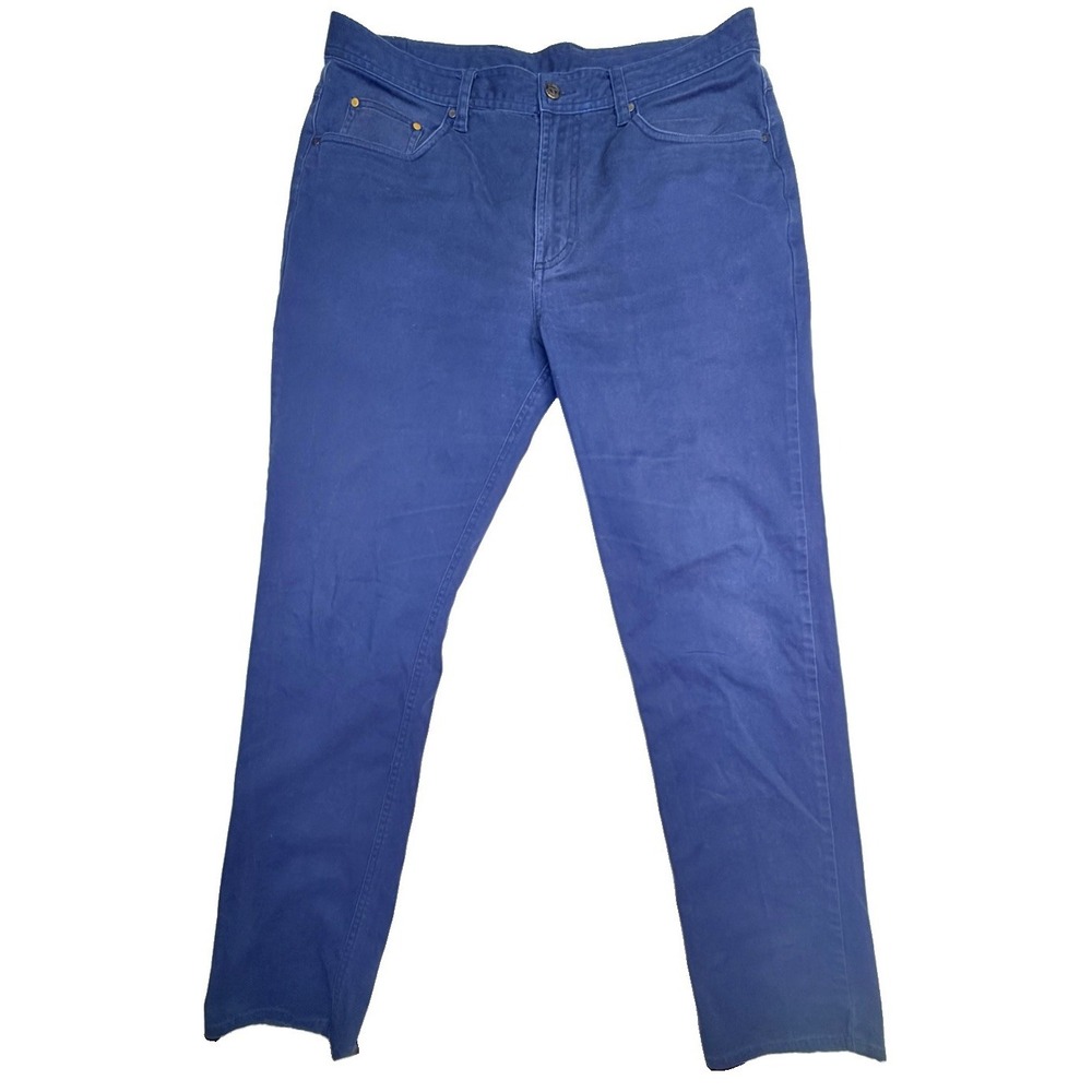 GenTeal Men's 34x32 Blue Stretch 5 Pocket Pants Straight Leg Casual Relax